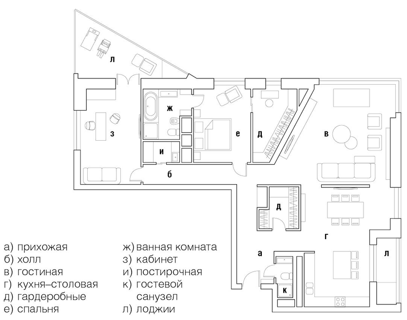 Необычный интерьер для девушки и ее питомцев