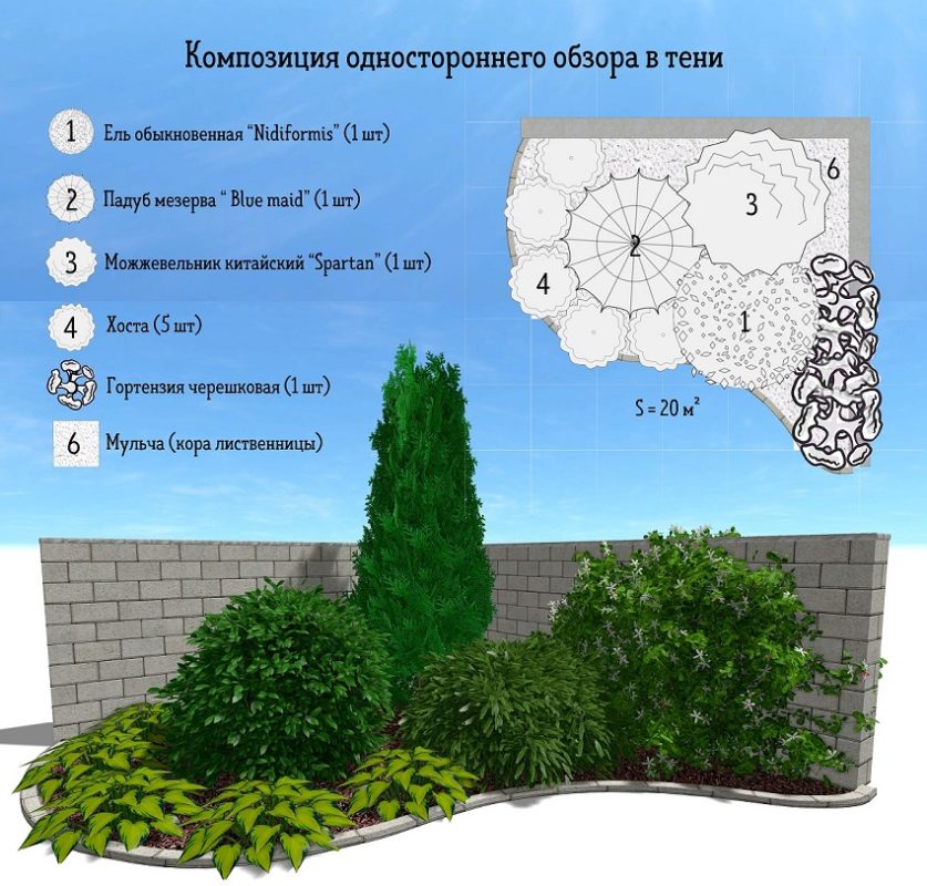 композиция одностороннего обзора