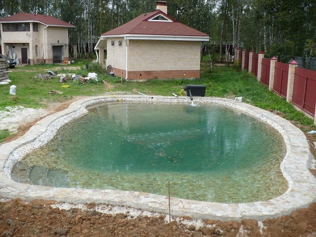 водоем для купания на участке