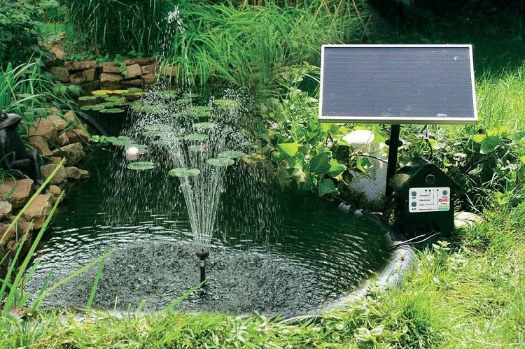 погружной насос для фонтана на солнечной батарее