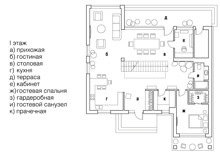 Уединенный дом в Сочи с «тактильным» интерьером